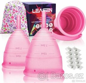 Sada menstruačních kalíšků (vel.S a L) s příslušenstvím NOVÉ