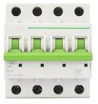 🔌 Čtyřpólový jistič Tongou TOMC7-63 C25