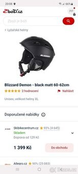 Lyžařská helma Blizzard