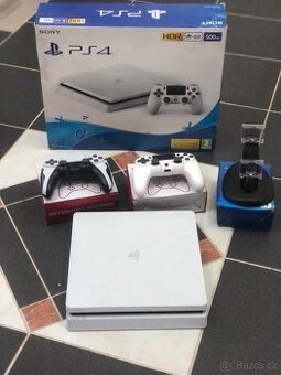 PlayStation 4 slim verze 500GB White edition