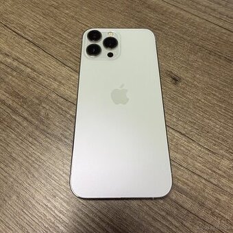 iPhone 13 Pro Max 128GB silver, pěkný stav, 12 měsíců záruka