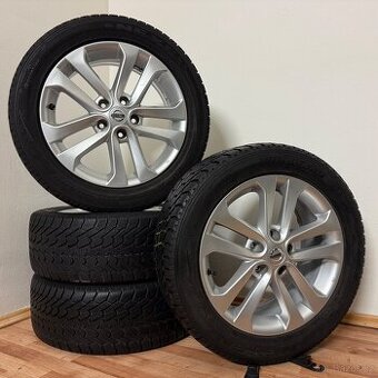 NISSAN JUKE 5x114,3 R17 ET47+ZIMNÍ 215/55R17 7/6mm