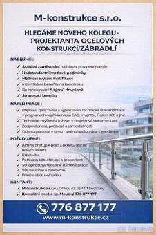 Technik/projektant zábradlí (ocelových konstrukcí)