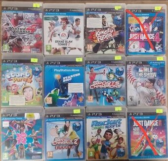 Hry na PlayStation 3 move cena za kus