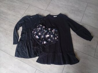 Dívčí bavlněné šaty dvoje+ kraťasy vel.158