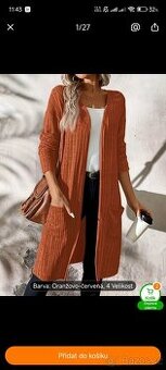 NOVÝ propínací svetr velikost XL kardigan dámský