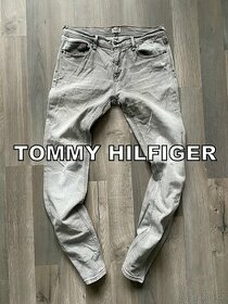 Tommy Hilfiger šedé pánské rifle vel. 30
