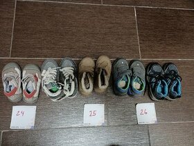 Chlapecké boty podzim/zima 5 páru velikost 24-26