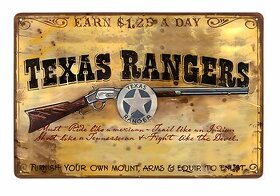 cedule plechová - Texas Rangers