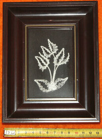 Otýlie Borská, obraz umělecká paličkovaná krajka - květina