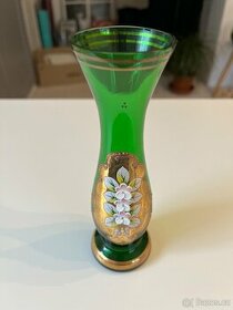 Váza vysoký smalt zelená