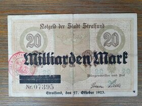 Notgeld 20 Milliarden Mark 1923