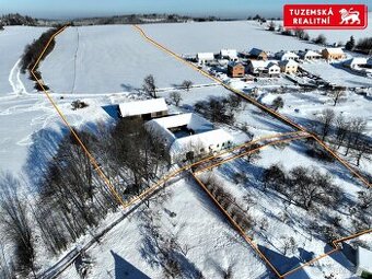Diamant mezi pozemky se zemědělskou usedlostí, Kořenec u Bos