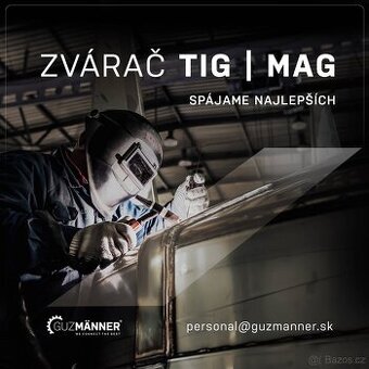 SVÁŘEČ TIG, MAG | ČESKO, GUZMÄNNER s.r.o