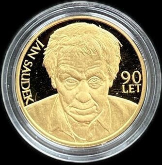 KOUPÍM - Zlatý dukát Jan Saudek 90 let proof