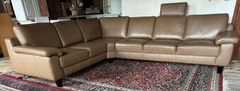Moderní rohová kožená sedačka, 4898