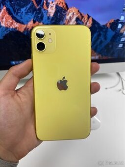 iPhone 11 Yellow BATERIE 100% TOP