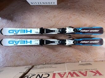 Juniorské sjezdové lyže HEAD 127cm, boty,hůlky