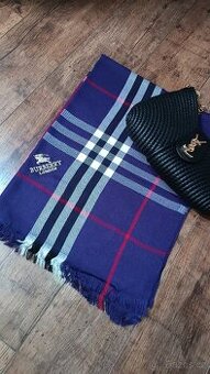 Fialová Burrbery velká šála, nová