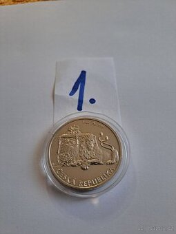 Stříbrná investiční mince Český Lev 2017