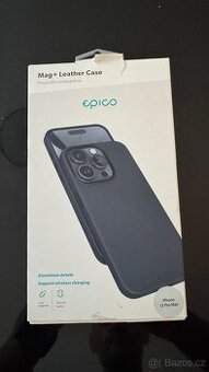 Nový obal iPhone 15 Pro MAX Epico mag+ Leather Case