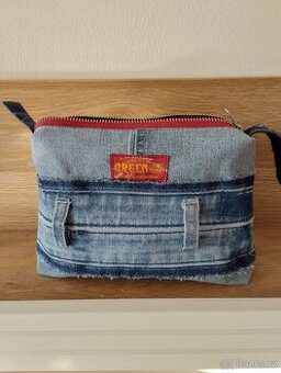 Džínová kosmetická taštička
