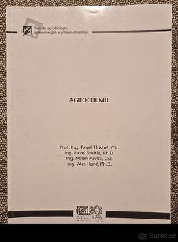 Učebnice - Agrochemie pro VŠ