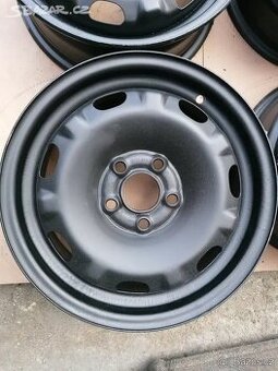 Plech. disky 14" 5X100 J6.0 ET 37 Škoda VW Seat