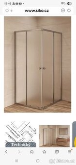 Sprchový kout -čtverec 80x80 - 1