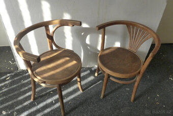 Historické Celodřevěné Židle 1925 ? 2ks