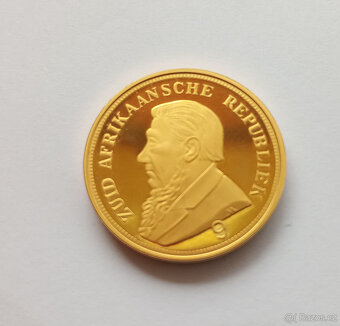 Stříbrná mince-Replika Single 9 (1899), pozlacená