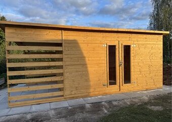 Zahradní domek New York s dřevníkem