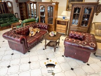 Chesterfield 3+1 - zánovní stav - robustní typ