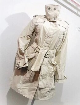 KRÉMOVÝ DÁMSKÝ KABÁT ♥ VEL.M ♥ TOP STAV