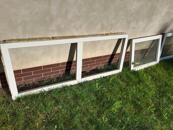 okno do garáže 174x70cm, dvojsklo, dvojkřídlo