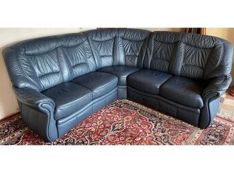 Luxusní rohová kožená sedací souprava, 2592
