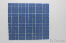 Mozaika, glazovaná, tm.modrá, mat rozměr 25x25mm