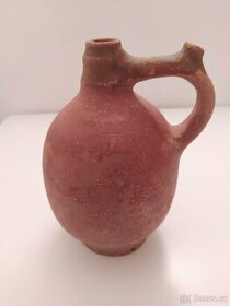 Starožitný ručně vyrobený keramický džbán na vodu ČEPÁK