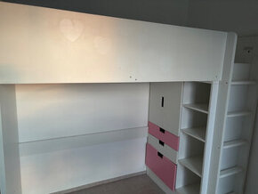 Dívčí/dětská patrová postel IKEA STUVA + skřín