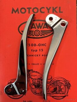 pěkné plechové páčky Jawa pérák, 500 OHC