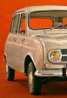 Renault 4 - koupím karoserii s dobrou zadní částí