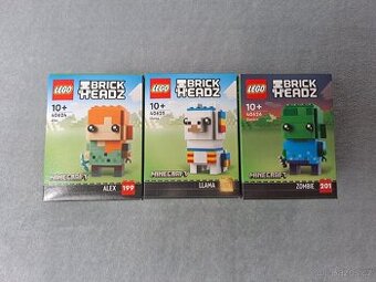 Lego Minecraft Brickheadz 40624, 40625 a 40626