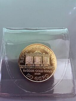 INVESTIČNÍ ZLATÁ MINCE WIENER PHILHARMONIKER 1/2 OZ