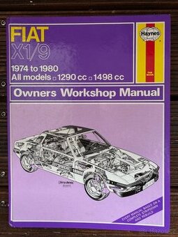 FIAT X1/9 BERTONE originální montážní manualy servisní