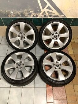 Alu kola Škoda R18 5X112 LETNÍ PNEU 225/40 R18 LUNA