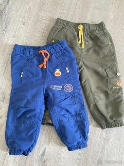 Zateplené chlapecké kalhoty velikost 80