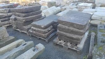 Stará kamenná dlažba, pískovcová dlažba, zápražáky, 40 m2