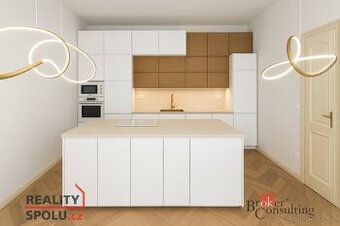 Pronájem, byty/3+kk, 90 m2, Lužická 1460/39, Vinohrady, 1200