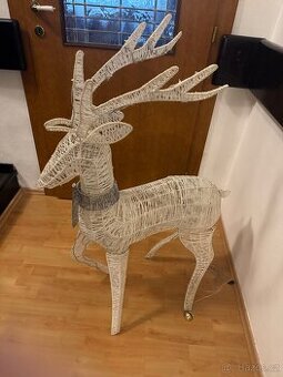 Vánoční dekorace svítící jelen 120 cm