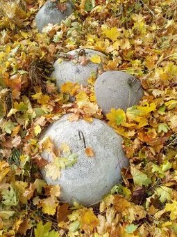 Betonové zábrany k vjezdu